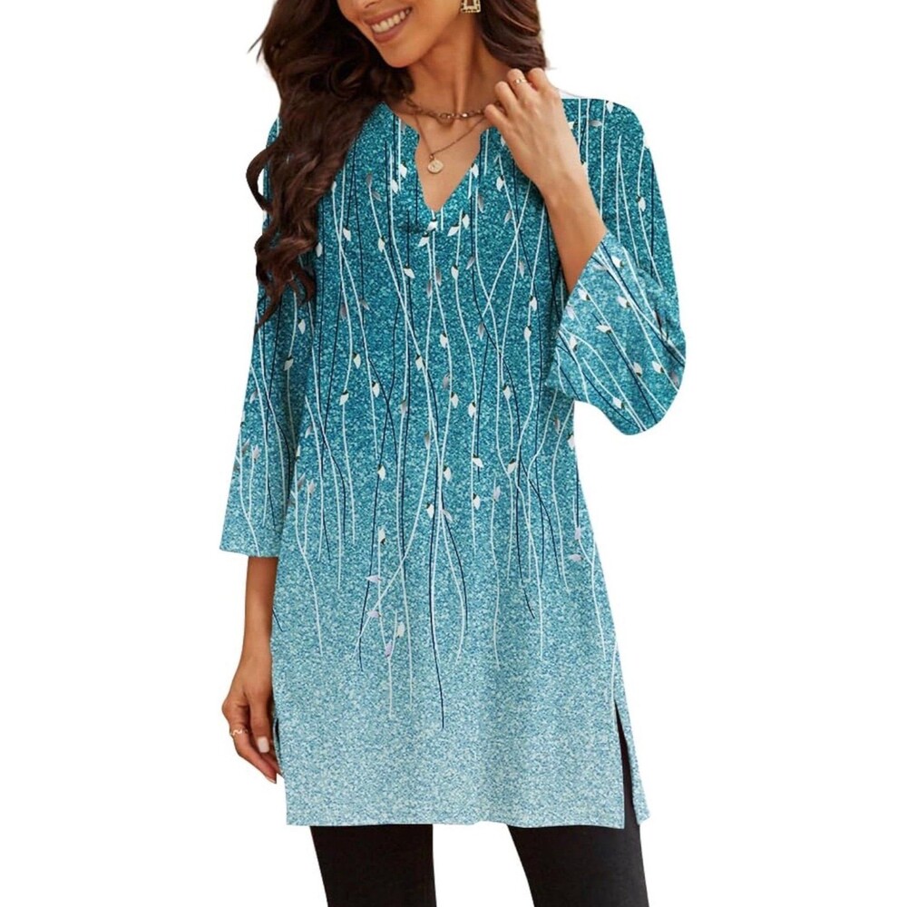 Blue floral Tunic